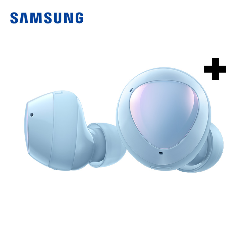 三星 Galaxy Buds+真无线蓝牙入耳式耳机 兼容IOS 长待机 浮氧蓝【礼品版】