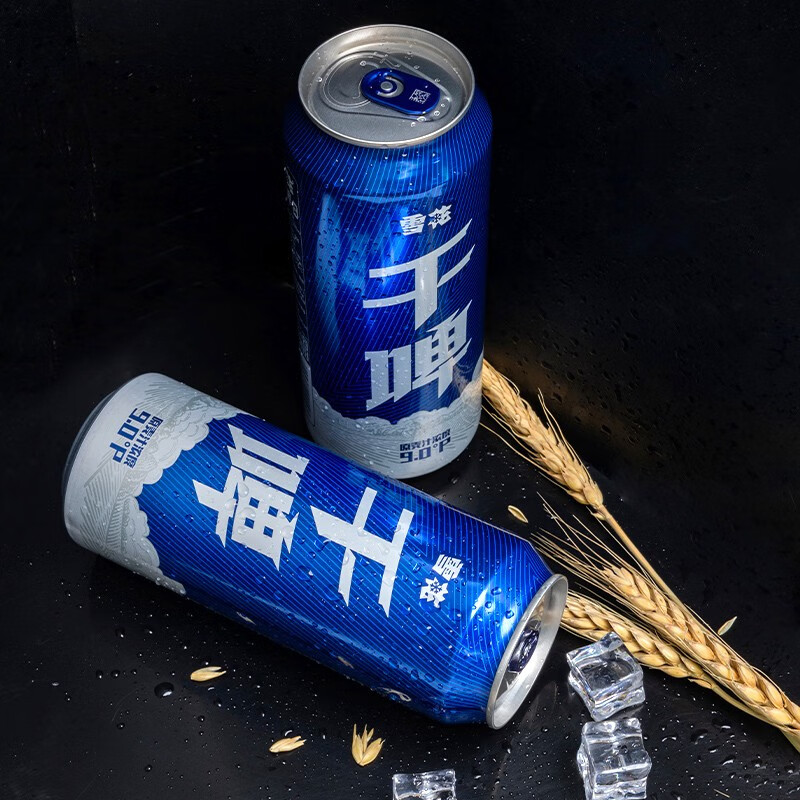 雪花啤酒 干啤 500mL 12罐 整箱装 到期日6月