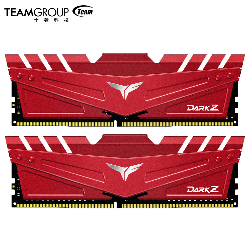 十铨（Team）16GB（8GB×2）DDR4 3600频率 台式机内存条 冥X系列