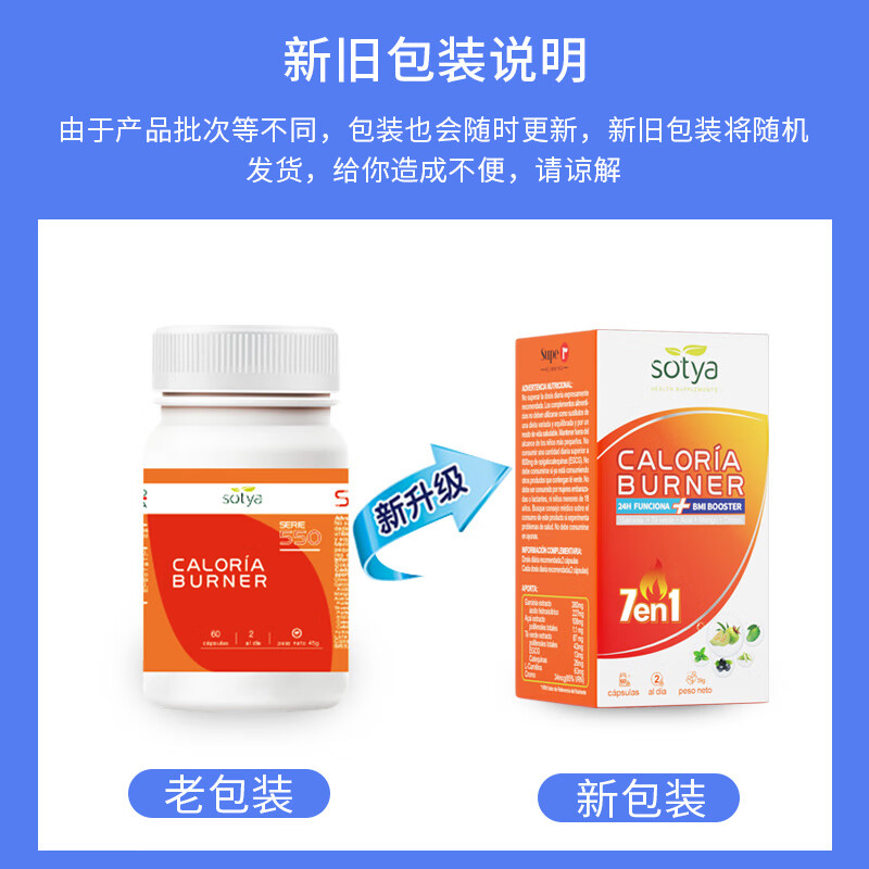 sotya七合一减肥胶囊60粒*1瓶 藤黄果阻断碳水控体瘦身燃脂快速瘦腰 60粒*1瓶
