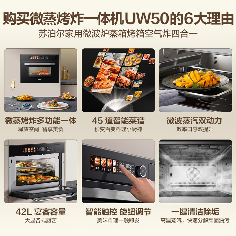 苏泊尔微蒸烤一体机UW50嵌入式微波炉怎么样？有何优势？本文告诉你答案