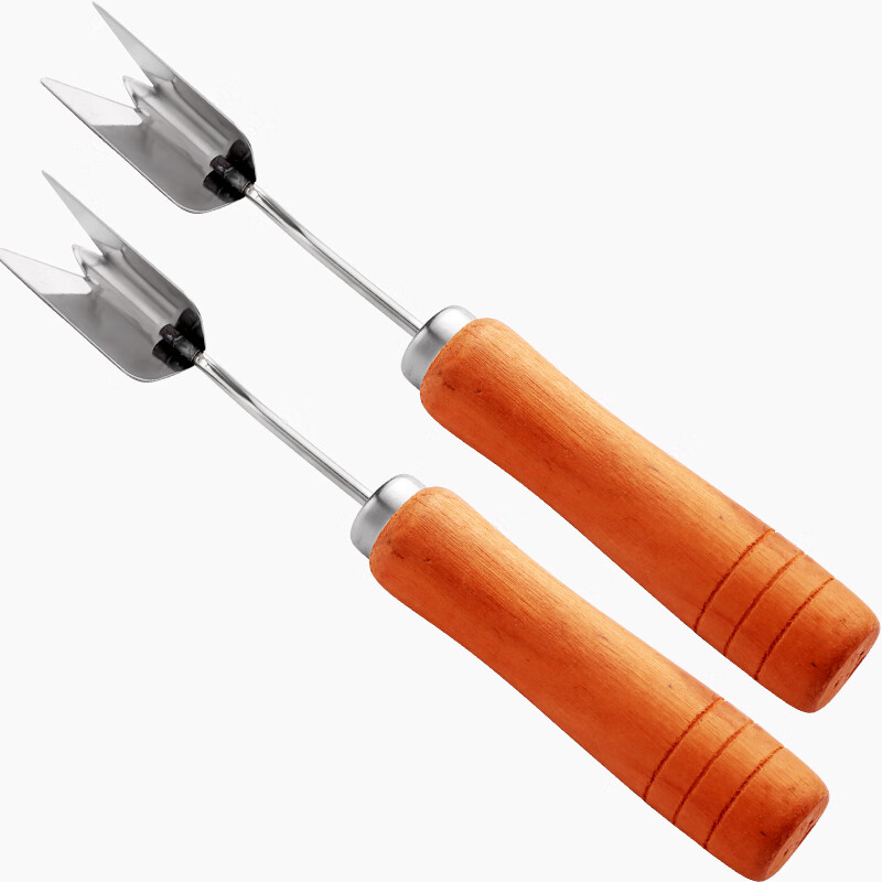 菠萝刀削皮神器手动削去眼器三角夹子不锈钢挖眼夹家用工具锉 v字型