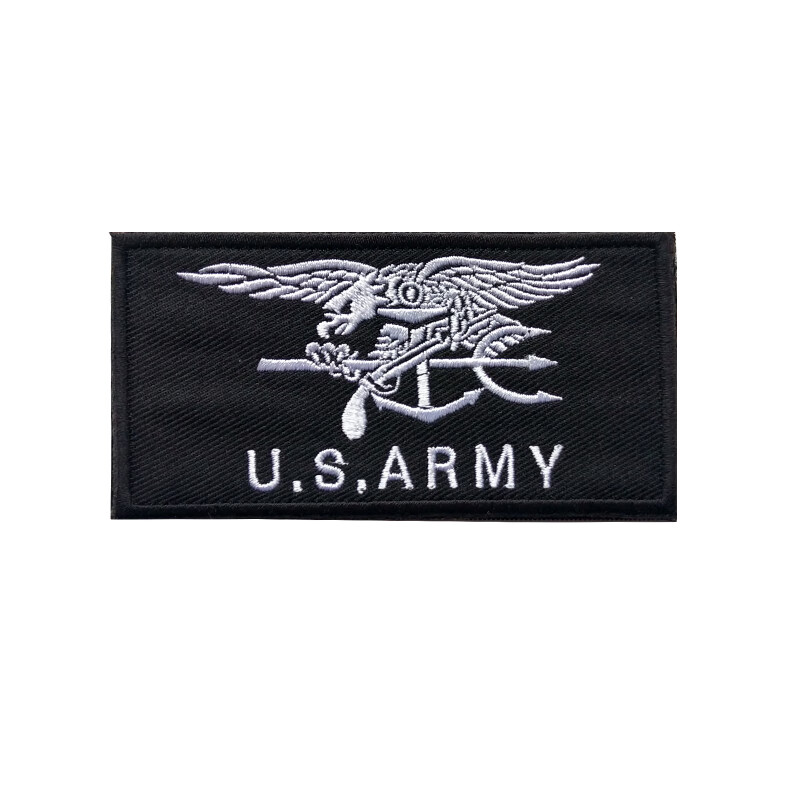 海豹突击队臂章刺绣魔术贴袖标navyseals士气章布贴补丁户外徽章 u.s.
