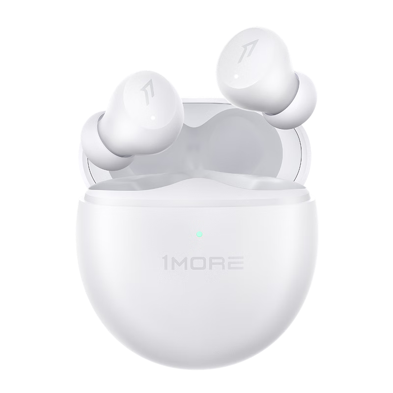 万魔（1MORE）ComfoBuds Mini 真无线蓝牙耳机 智能主动降噪入耳式 游戏运动音乐耳机 ES603 云母白 周杰伦代言