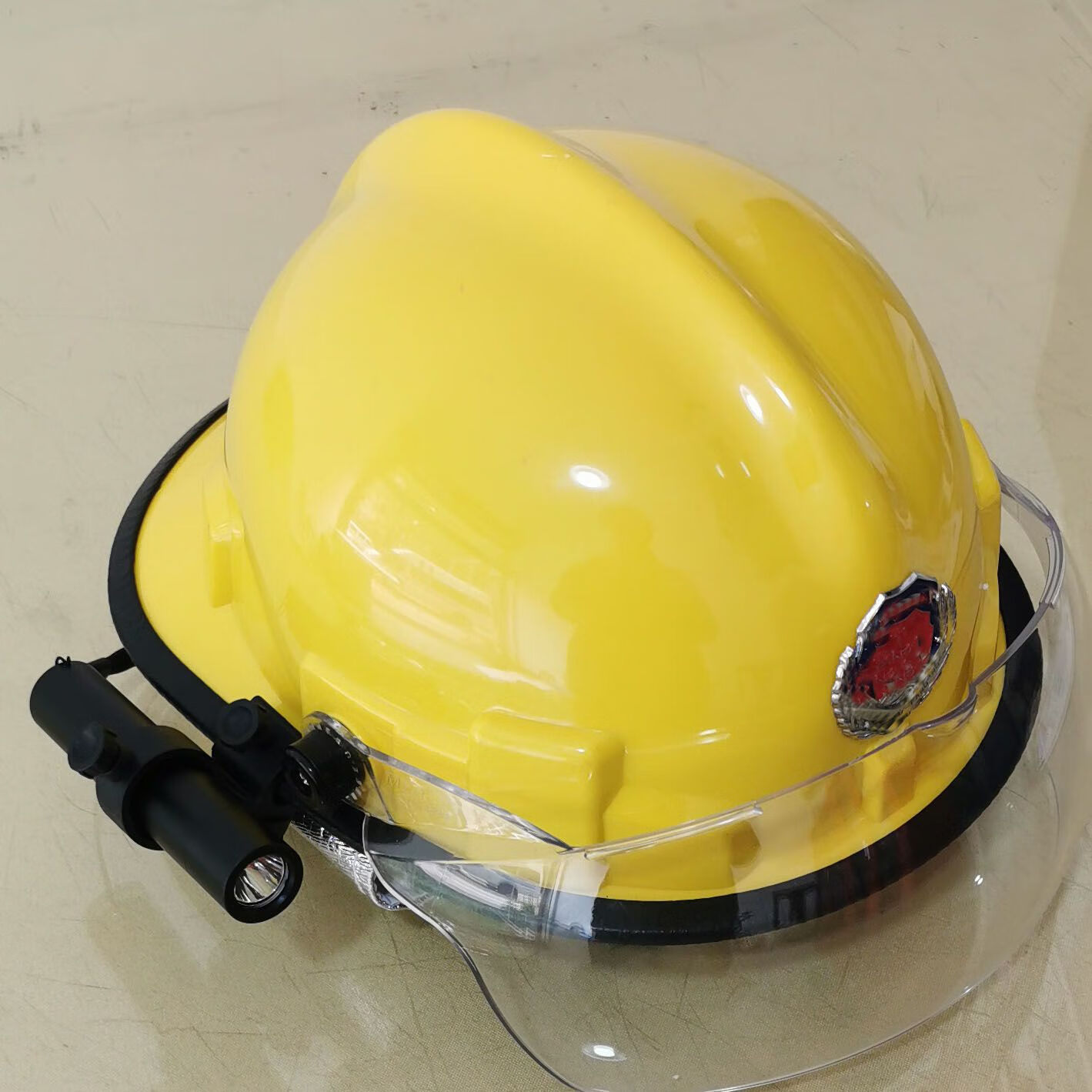 消防矿山头灯头盔头灯帽灯佩戴式头灯油库石化强光手电筒防水led 配不