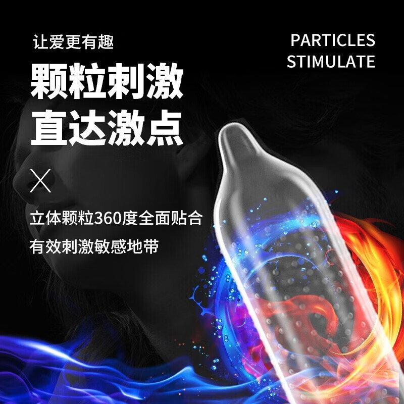 第六感 避孕套大颗粒螺纹情趣超薄安全套狼牙带刺套套成人用品情趣用品 【颗粒爽滑】玻尿酸颗粒组合34只