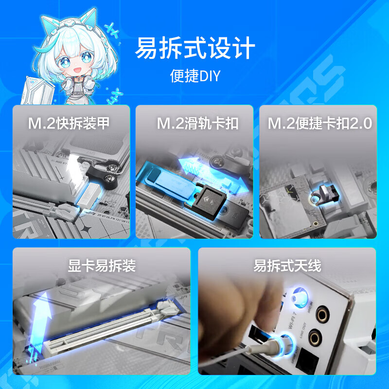 华硕 ROGSTRIX X870-A GAMING WIFI吹雪 图 7