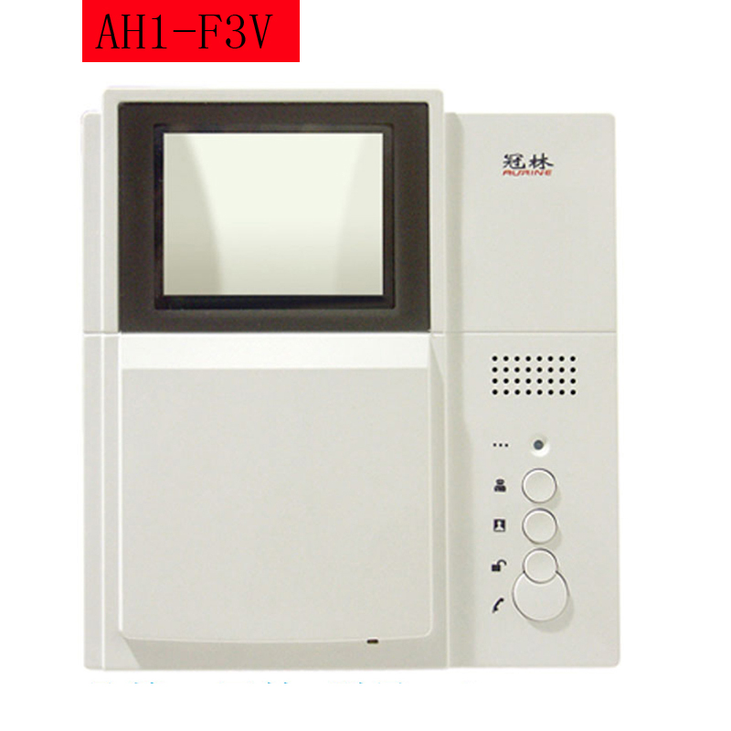 冠林可视对讲室内机彩色f3vc楼宇电话门铃ah1通用 黑白ah1-f3v