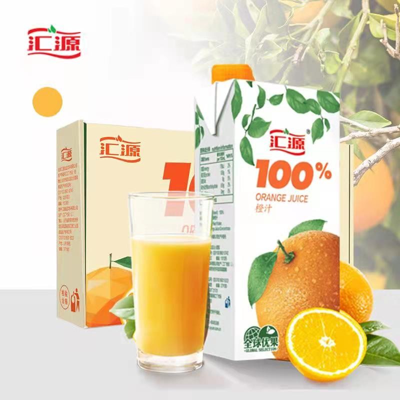 汇源果汁 100%橙汁1Lx5盒浓缩果汁饮料整箱礼盒装