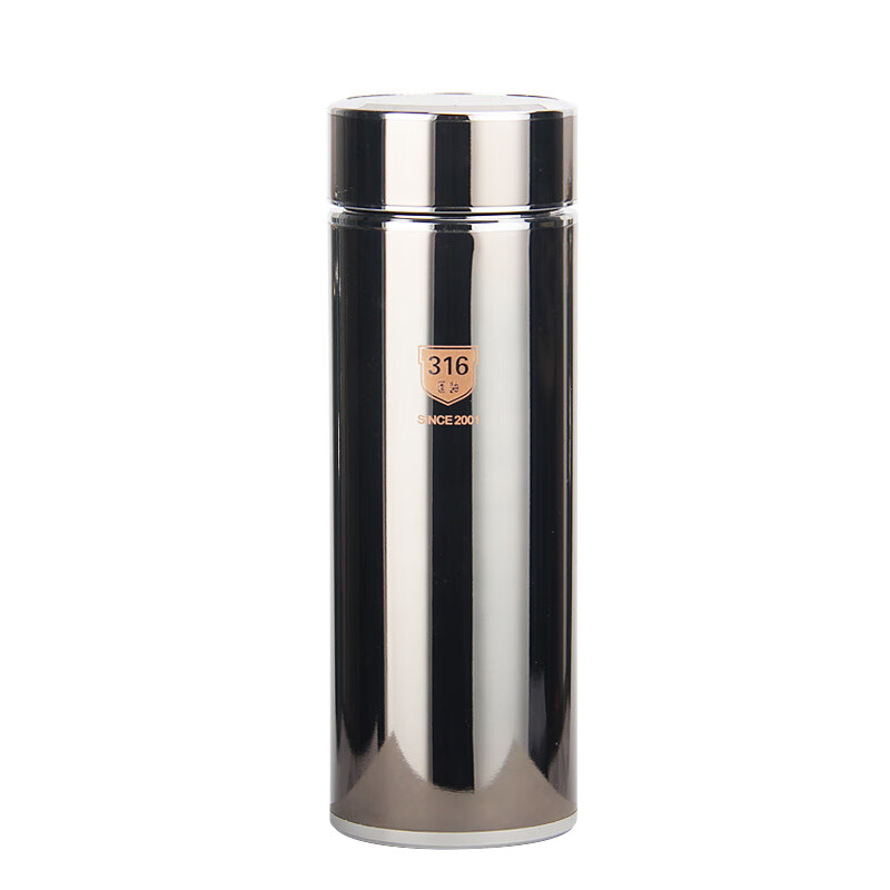 匡迪(dkadi)316真空保温杯商务真空三层不锈钢办公杯钛金杯 350ml