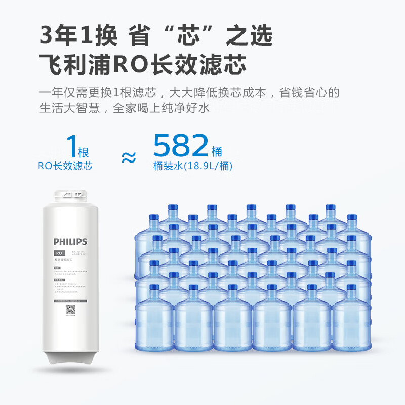 飞利浦小方盒SRO500净水器厨房家用直饮RO反渗透纯水机怎么连接wifi