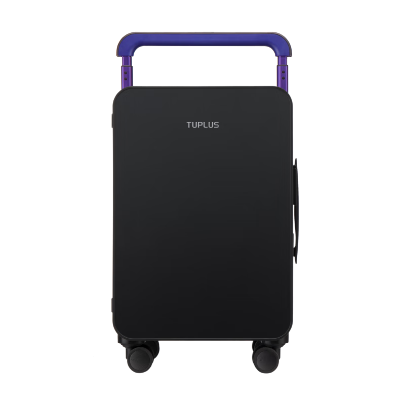 途加TUPLUS平衡系列旅行箱中置宽拉杆箱大容量行李箱 素黑 20英寸