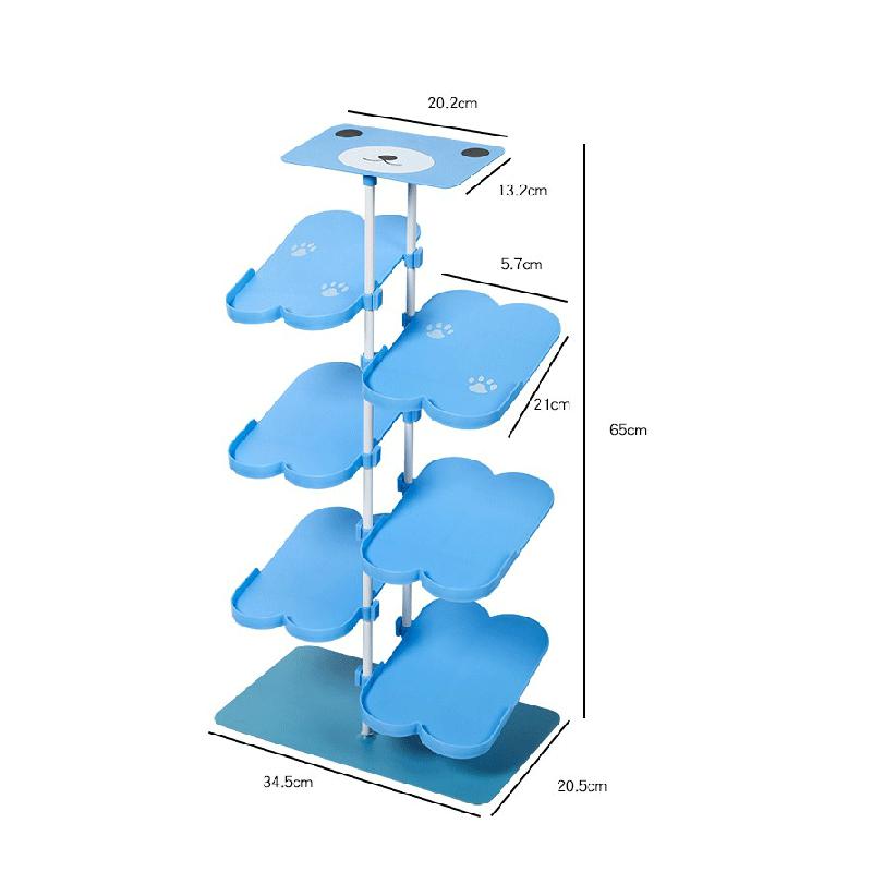 雏苞2022可爱卡通立体儿童鞋架立式鞋子收纳架简易多层落地式架子