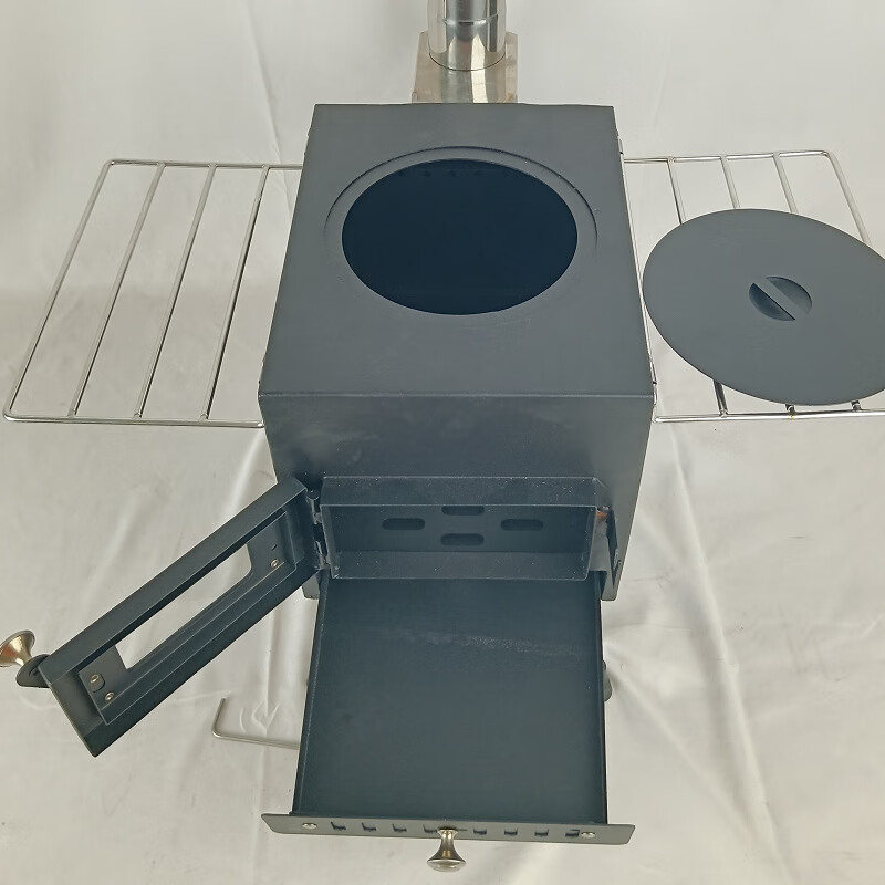 蚁族春游暖炉碳钢黑色露营烧烤炉款二次燃烧帐篷取 hc-320h