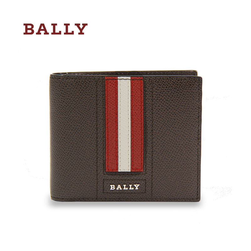BALLY 巴利 卡包奢侈品新品男士牛皮短款钱夹多卡位TARRISH.LT\/21 6222036 褐色