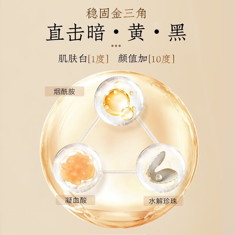 片仔癀珍珠臻白礼盒美白祛斑淡斑补水保湿提亮紧致舒缓修护臻颜焕白套装 5件套A(洁面+焕白4件套)