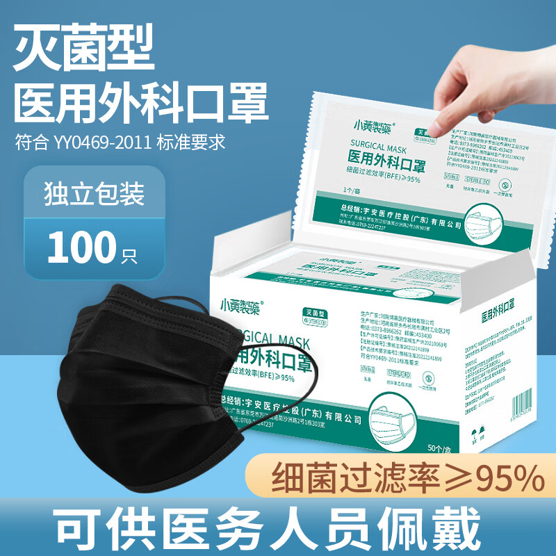 口罩价格走势：小黄制药宇安医用外科口罩推荐