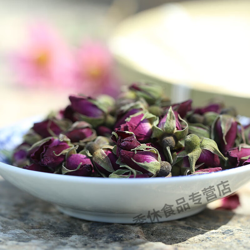 痴宴干玫瑰花茶无硫熏精选花蕾花草茶甘肃新货兰州苦水玫瑰散装 100克