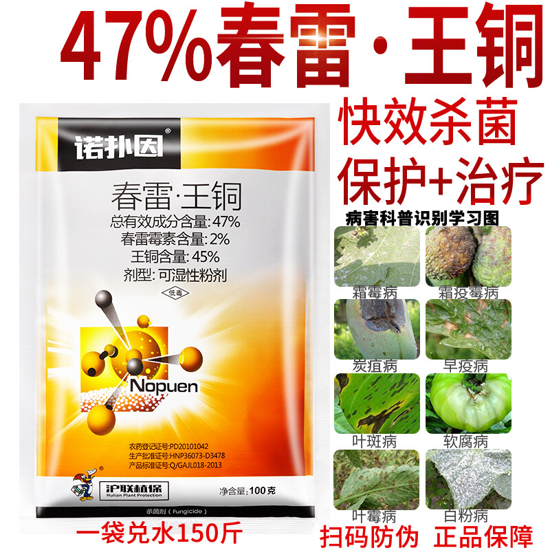 农药店春雷王铜柑橘树溃疡病专用药农用杀菌剂药高含量效 100g