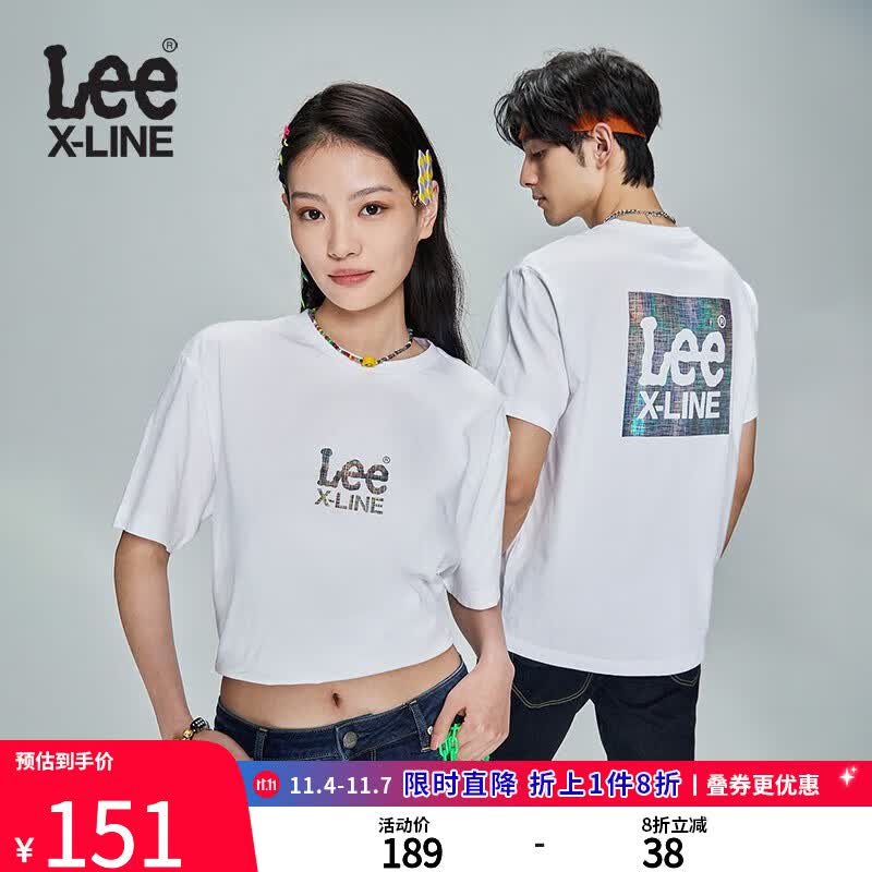 LeeXLINE23新品舒适版印花多色男女同款短袖T恤LUT0054424LE 白色（尺码偏大，小一码购买） L怎么样,好用不?
