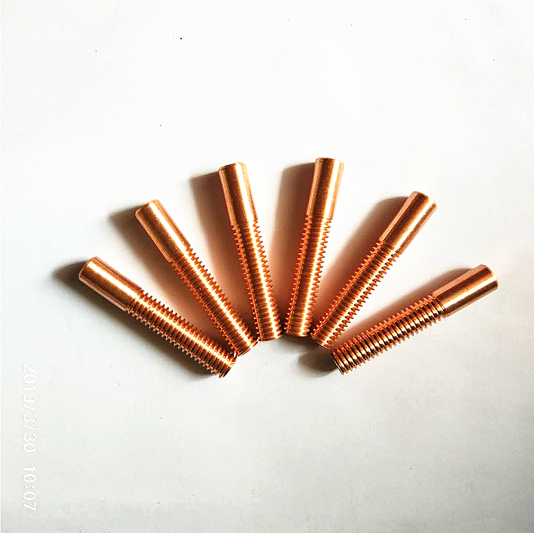 惠利得紫铜螺纹电极 紫铜电火花电极 紫铜红铜螺牙电极 放电摇牙电极