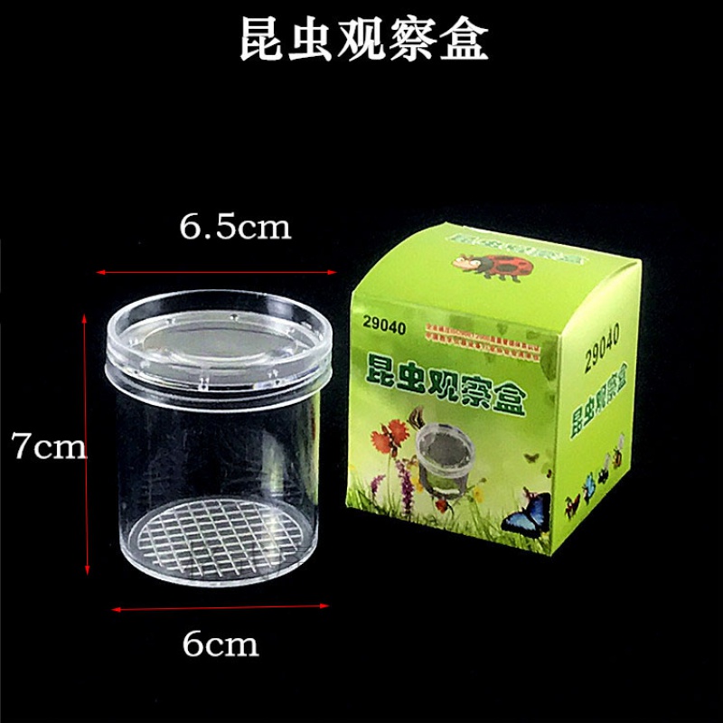 花乐集昆虫标本 小动物真虫 天然古生物昆虫昆虫观察瓶/带出气孔带3倍