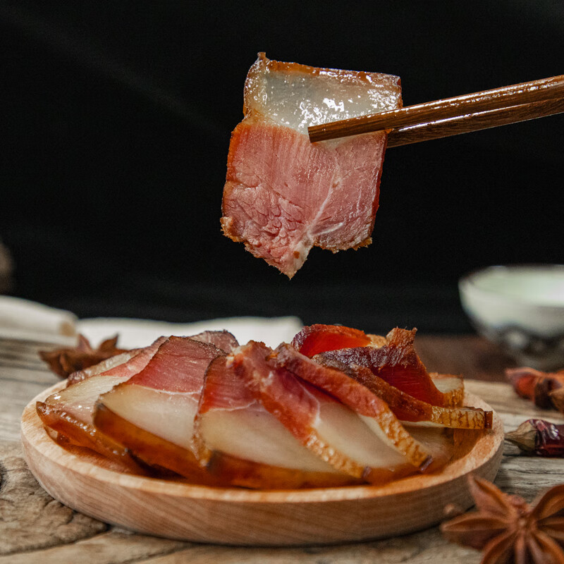 守望大山 腊肉 熏腊味土猪肉腊猪肠腊排骨腊猪蹄熏制 500g 农家腊肉