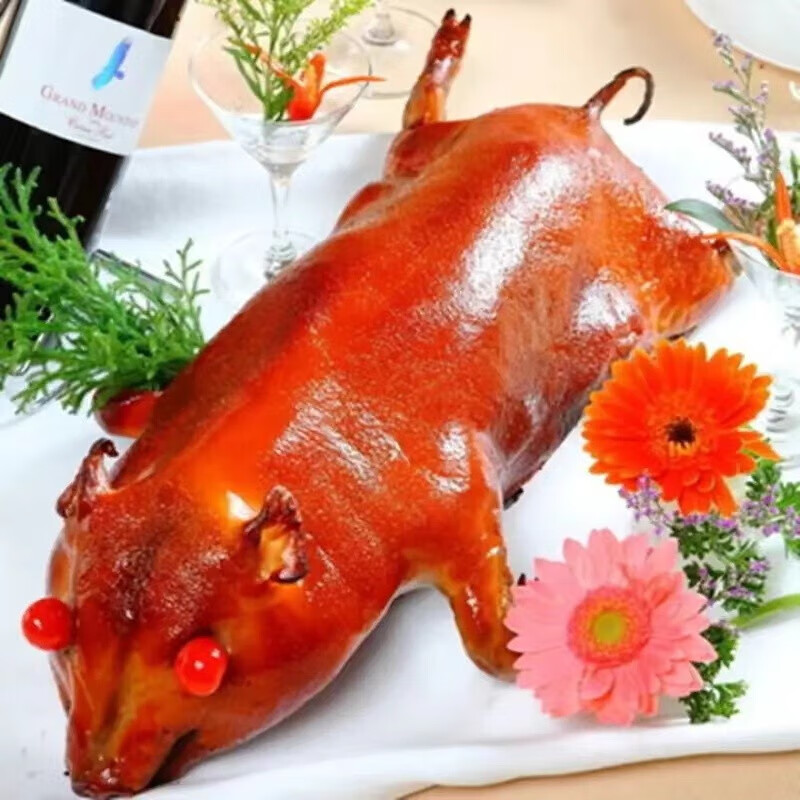 油六福广式脆皮烤乳猪酒席开业专用烤乳猪当天现烤半成品发货 整只8斤-9斤