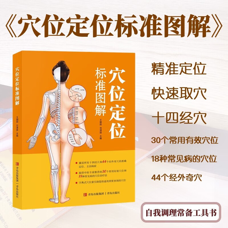 【正版图书】穴位定位标准图解 中医推拿按摩书人体经络穴位图 艾灸