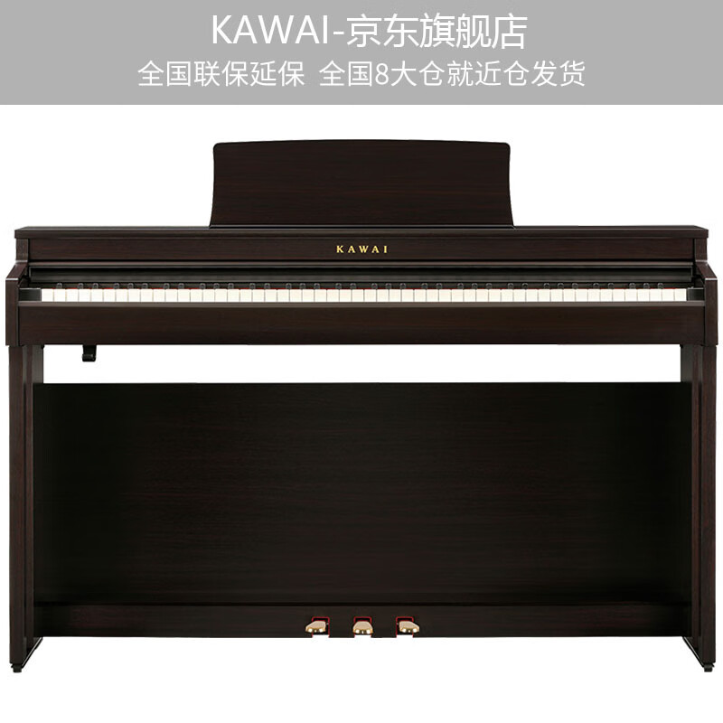 卡瓦依（KAWAI）电钢琴 CN29重锤88键逐键采音键盘配重 象牙质感键面数码钢琴 CN201全套+超值礼包