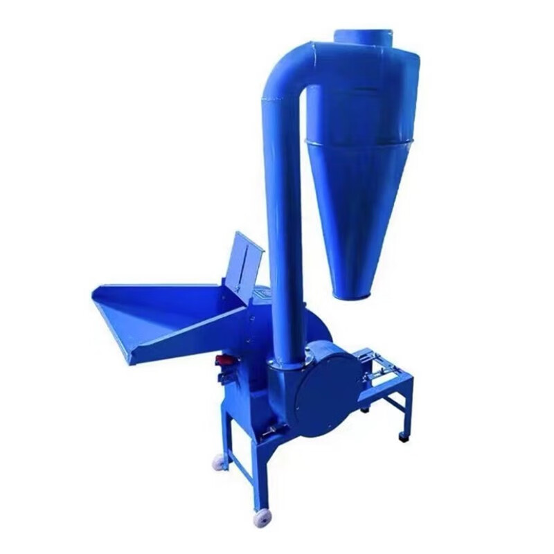 片式万能饲料粉碎机大型养殖家用小型玉米秸秆豆粕打糠打料机 新350型