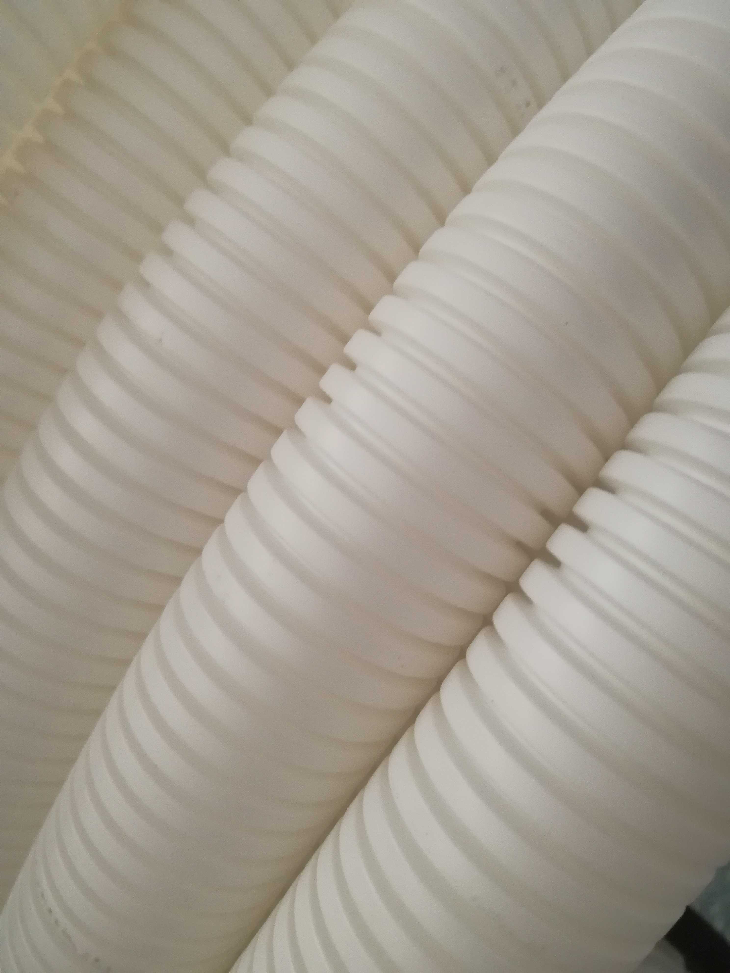 京纯白色pvc防火阻燃塑料波纹管电线电缆绝缘穿线软管电工套管可开口