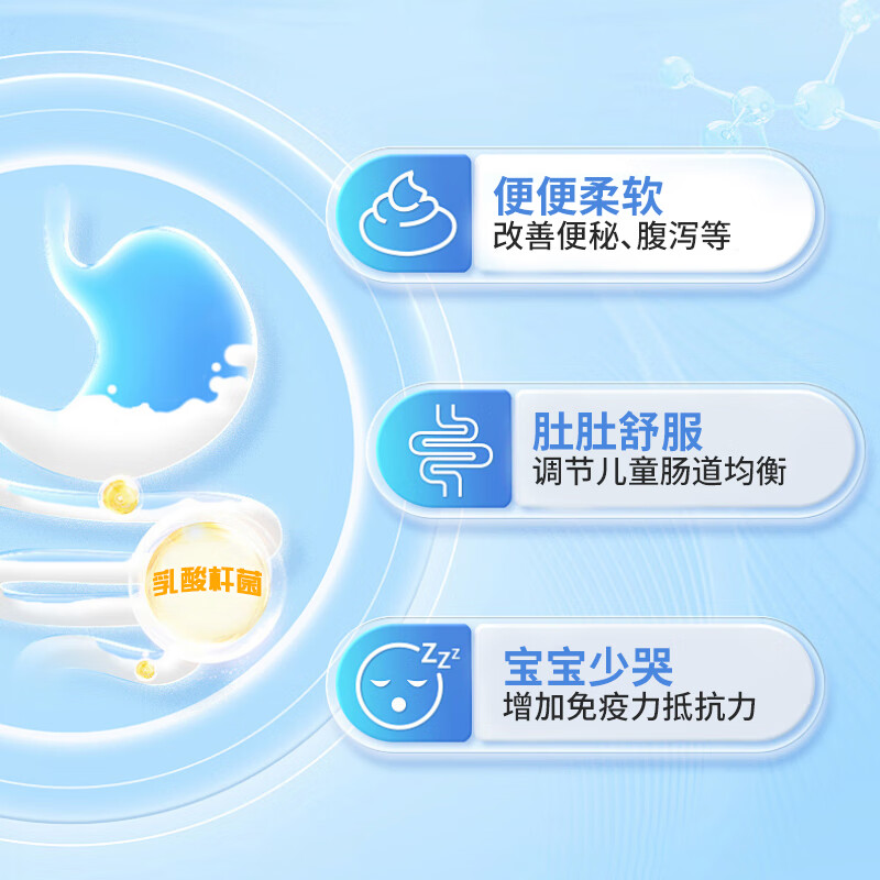 爱司盟儿童益生菌 调节肠道菌群 调理肠胃便秘助消化乳酸菌 90粒/瓶