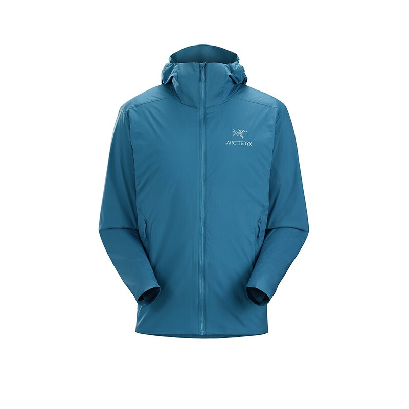 始祖鸟（ARC’TERYX）Atom系列 SL Hoody 户外轻量防风软壳连帽衫男士夹克 静海蓝/Serene XS