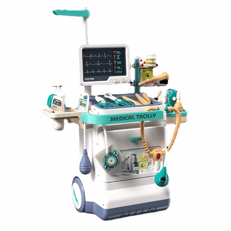 【医具学习认知】儿童小医生情景扮演推车玩具亲子互动男女孩过家家