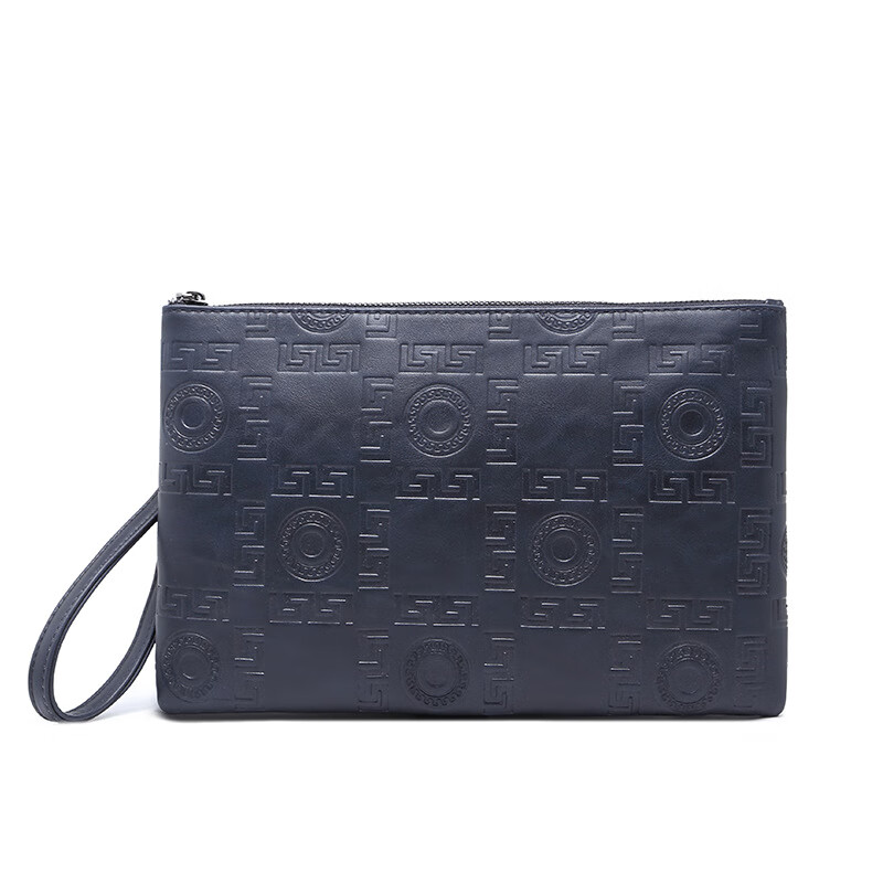 mospoke严选轻奢时尚男士信封包横款手拿包小包街头皮质手腕包小包潮