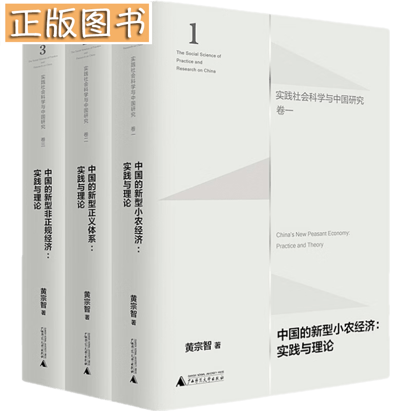 大学问·黄宗智·“实践社会科学与中国研究”三卷本（小农经济+正义体系+非正规经济）广西师范大学出版社