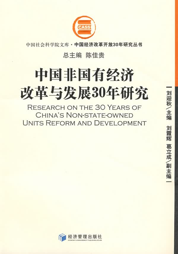 中国非国有经济改革与发展30年研究【放心选购】