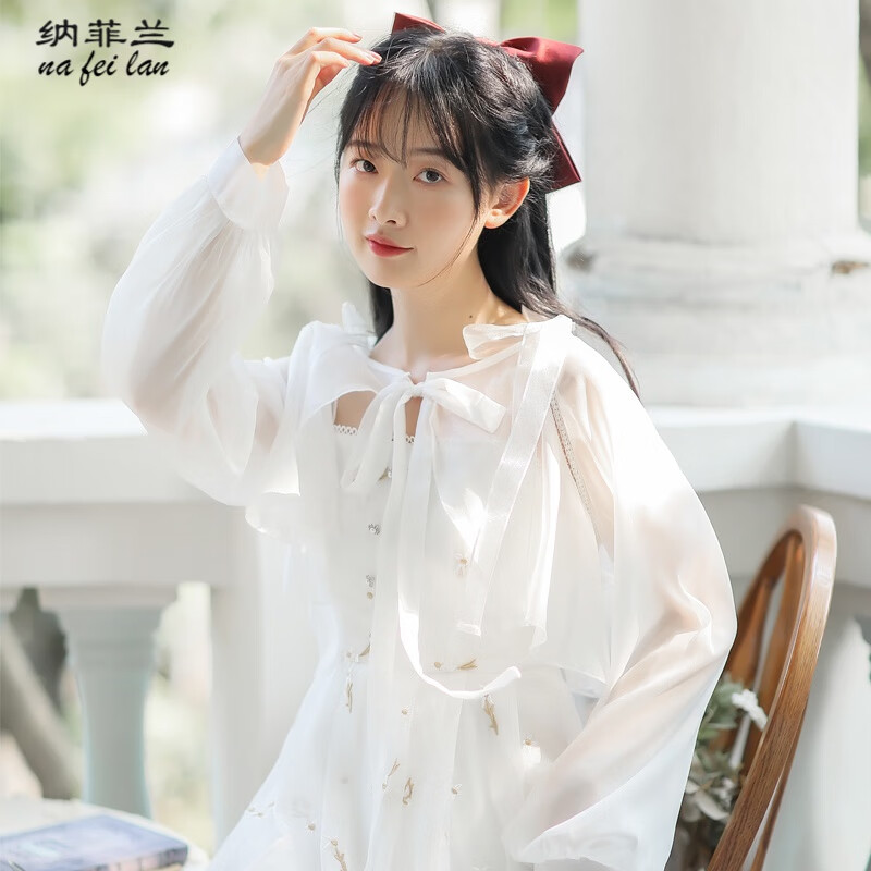 女生 6932#开衫潮派女人连衣裙子春秋女性潮流简约 s清新可爱少女闺蜜