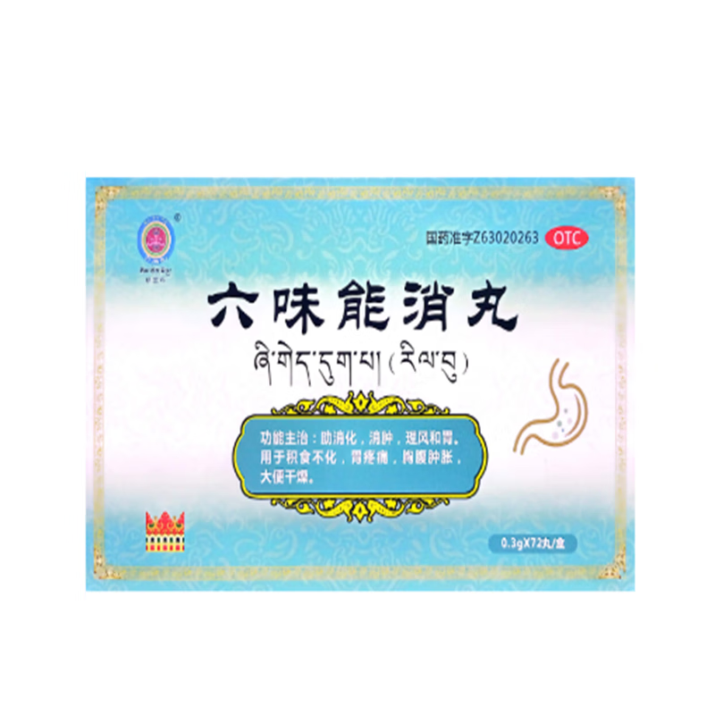 其他紫金布  六味能消丸 0.3g*72丸 1盒装