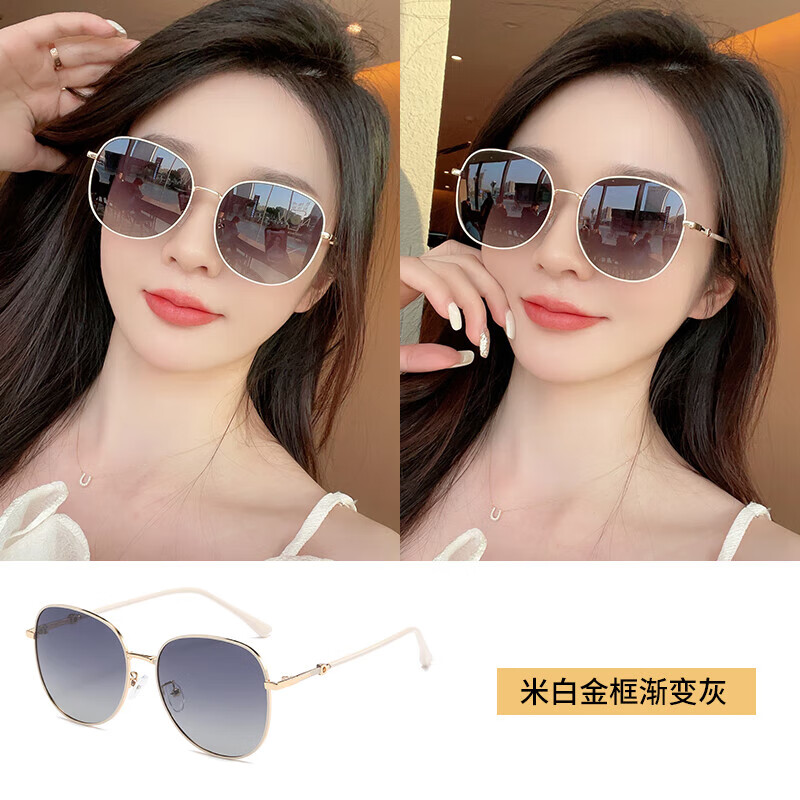 蒂尔堡gm网红新款墨镜女士高级感开车专用防紫外线太阳眼镜大脸显瘦