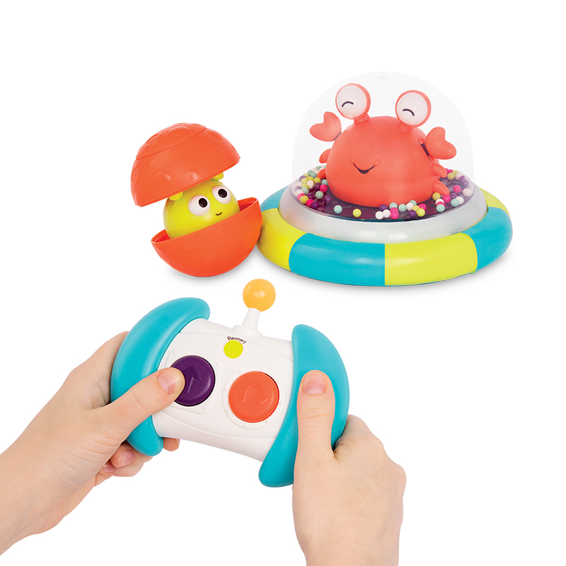 比乐B.Toys遥控电动玩具婴幼玩具男女孩碰撞趣味对战音效木星太空碰碰车