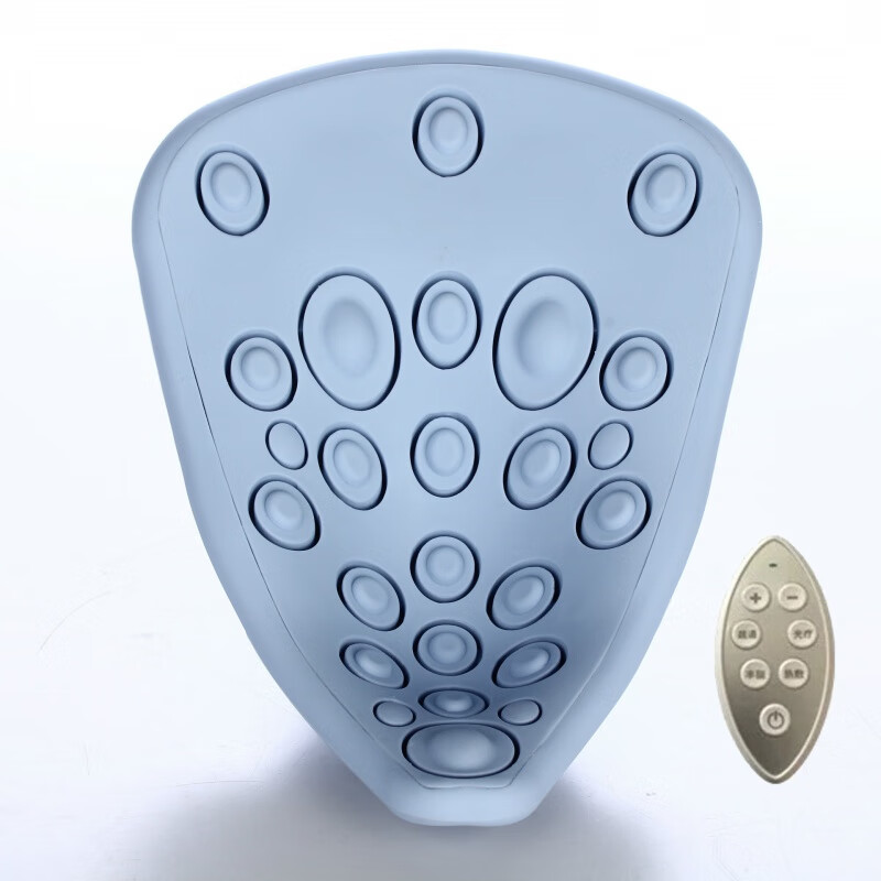 睾丸按摩器蛋蛋按摩器前列腺按摩器男士私处按摩仪电动内裤热敷 蓝色