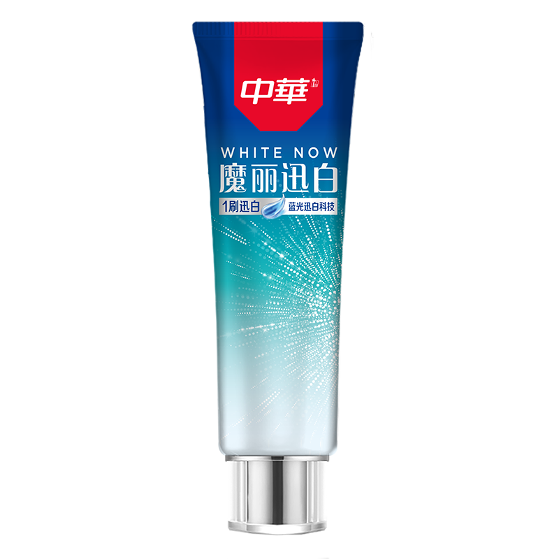 中华魔丽迅白冰极薄荷牙膏170g美白呵护牙釉质 专利蓝光迅白科技