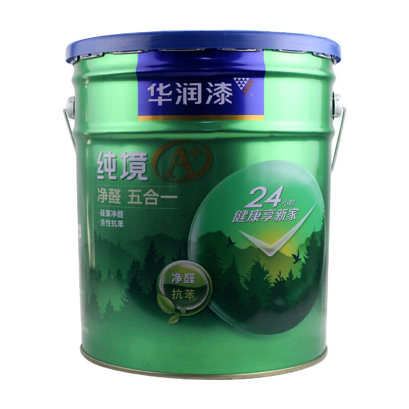华润漆纯境a 纯环保净醛五合一内墙乳胶漆纯境a 净醛s20007无甲醛