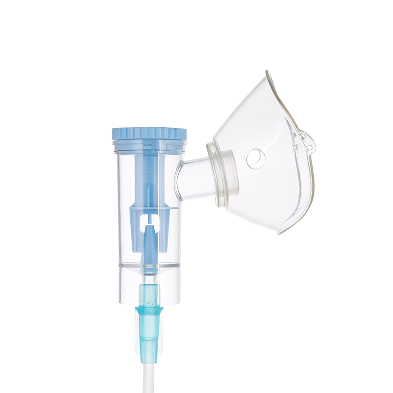 吉纳（GINA）QW10气动雾化吸入器 家用儿童雾化面罩雾化器给药杯成人雾化器配合雾化机雾化医用同款 QW10-II中面罩