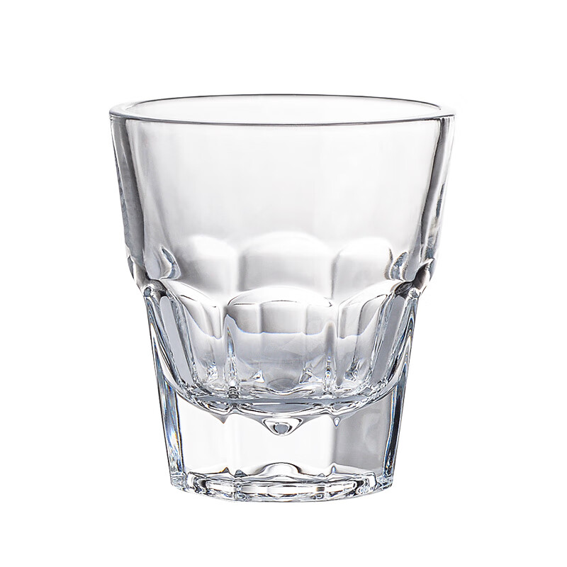 ktv啤酒杯子套装家用商用小八角防摔喝酒水杯 钢化120ml八角杯10只装