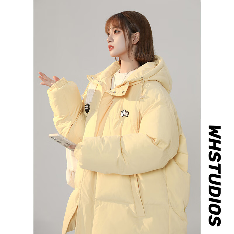 歌珀尼【抗寒零下30度】北方冬天羽绒服长款宽松女羽绒冬季连帽面包服