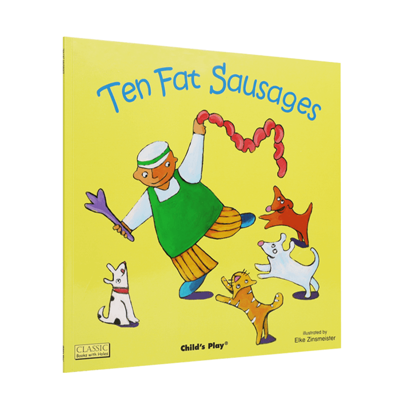 【价格走势分析】凯迪克图书点读版英文原版绘本TenFatSausages十根香肠廖彩杏书单送音频#平装0-6岁洞洞书评测