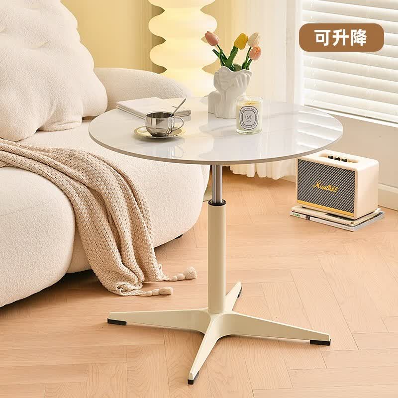 芝华仕智能敬老椅圆桌升降岩板茶几客厅家用沙发边几现代简约户型轻奢
